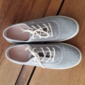 TOMS frost grey felt runner
